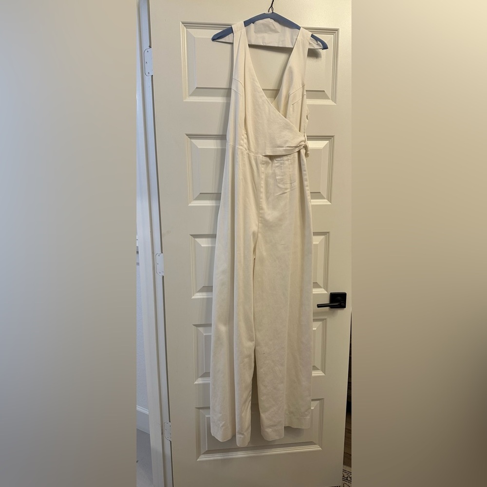 Elegant Cream Wide-Leg Pants